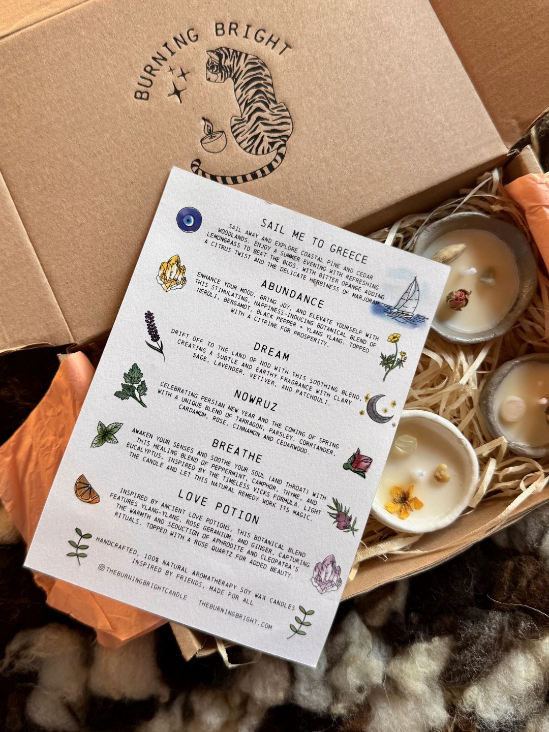 Therapeutic Candles in a Box