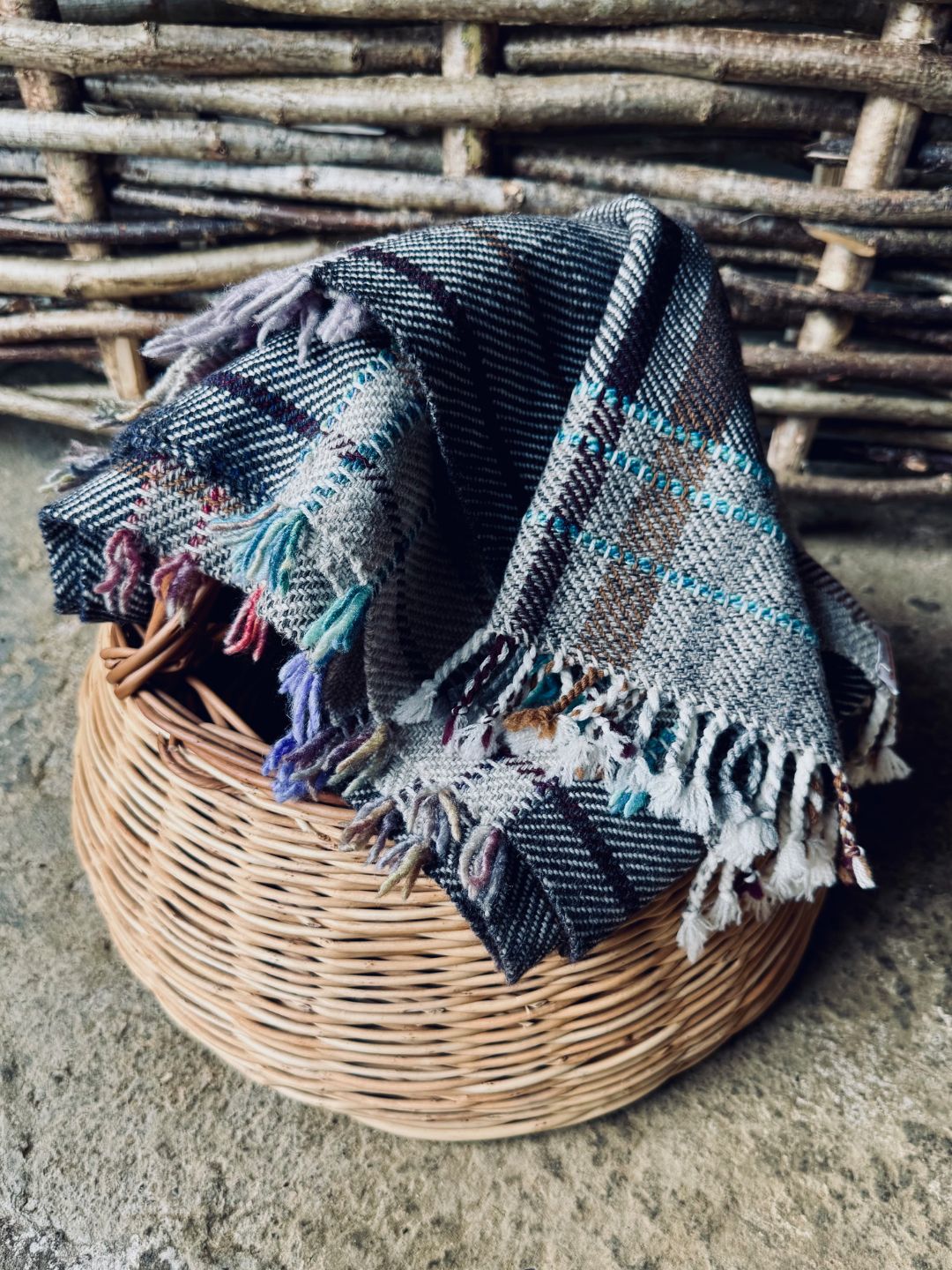 Handwoven Checked Shawl