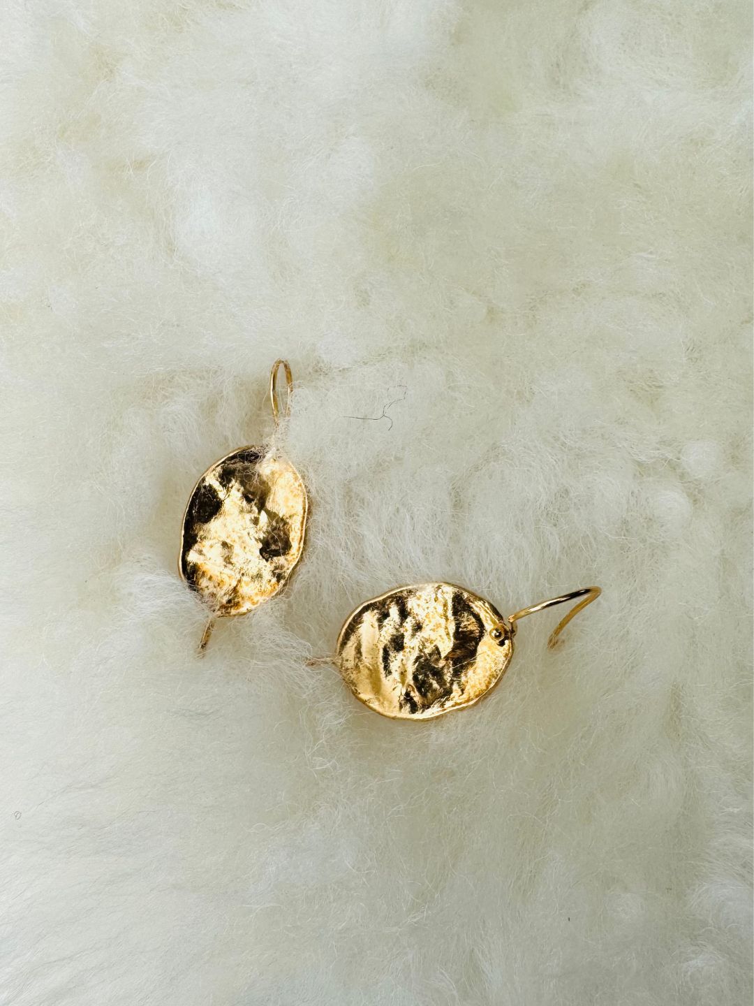 Honesty Seed Earrings - Gold Vermeil