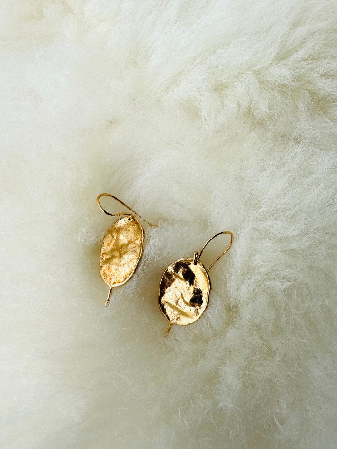 Honesty Seed Earrings - Gold Vermeil