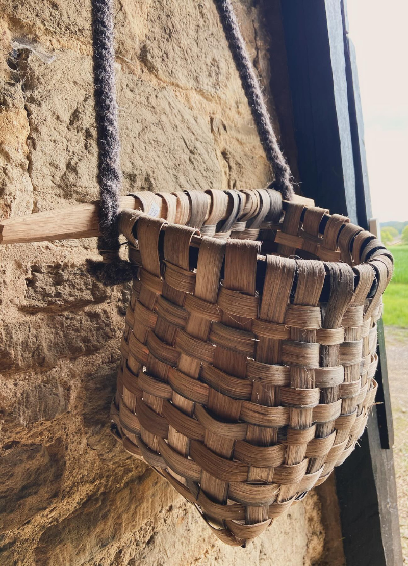 Oak Pannier Basket