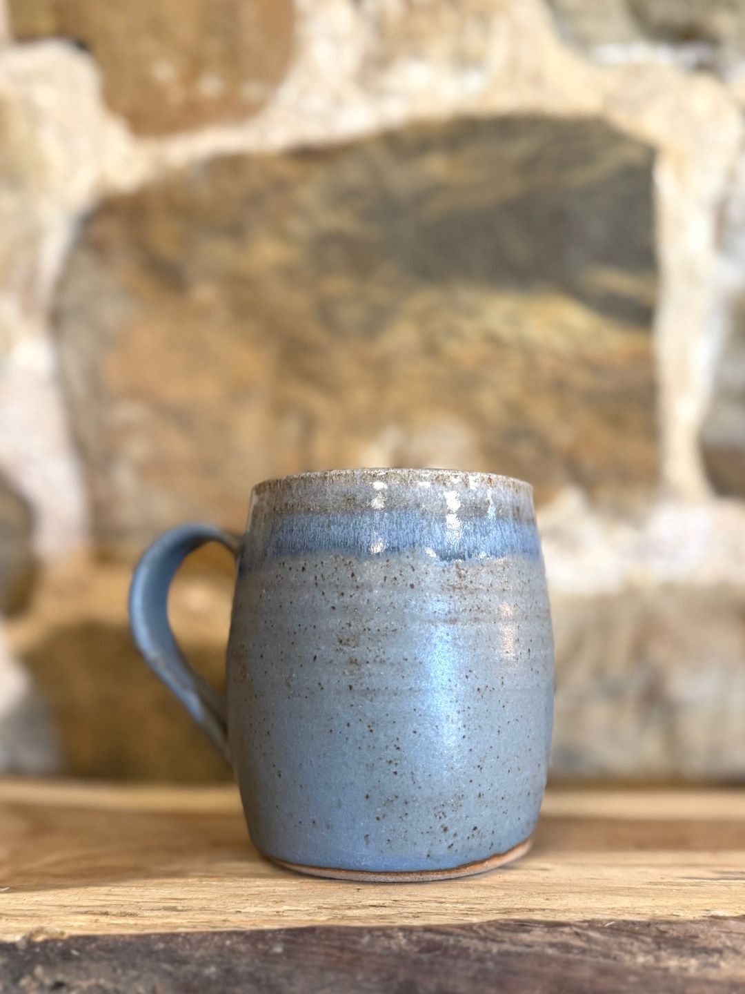 Blue Grey Stoneware Mug