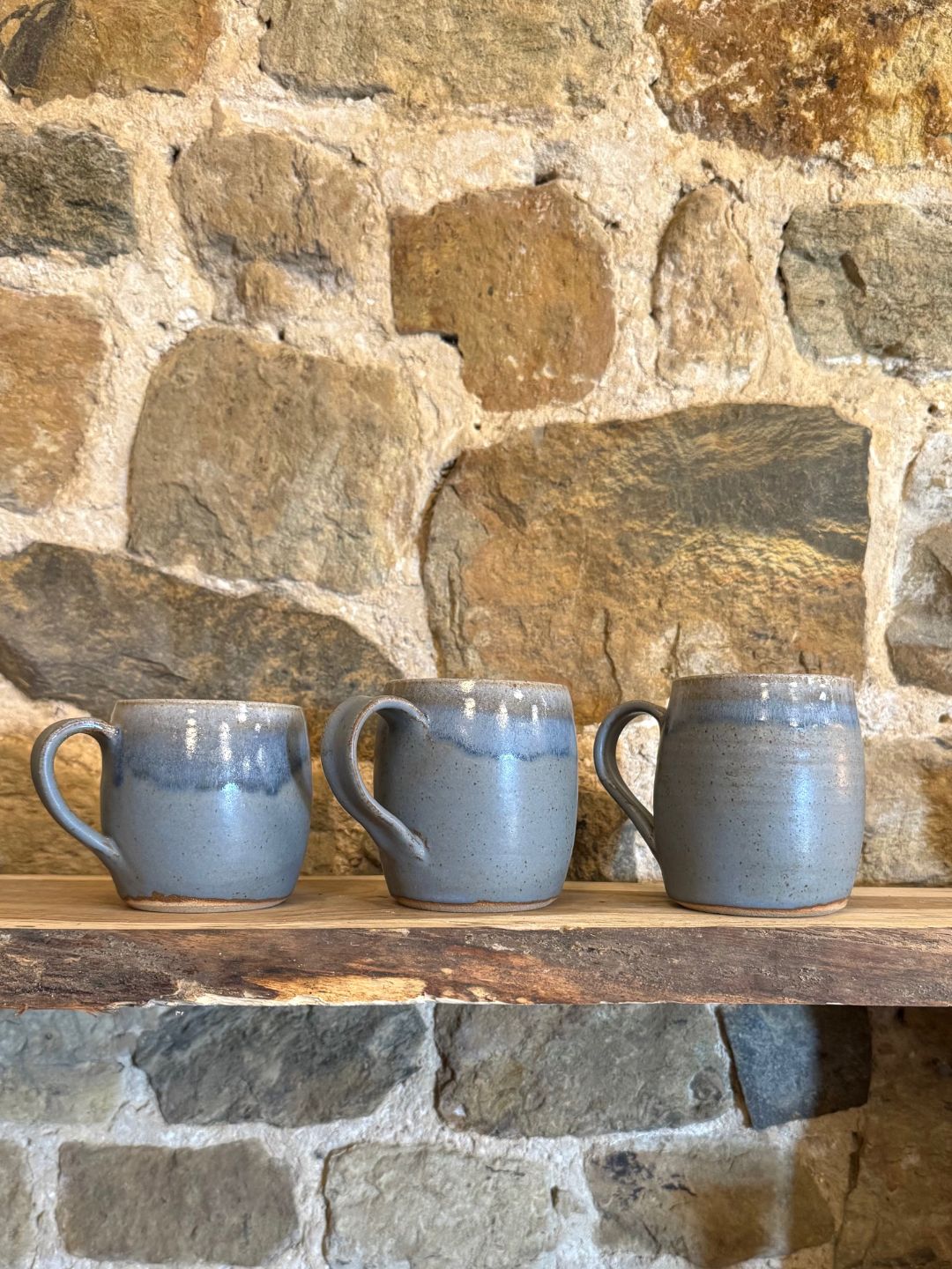 Blue Grey Stoneware Mug