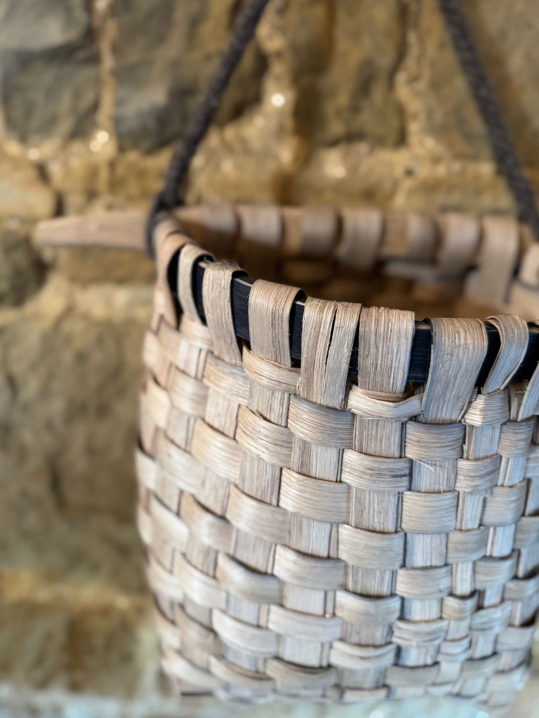 Oak Pannier Basket