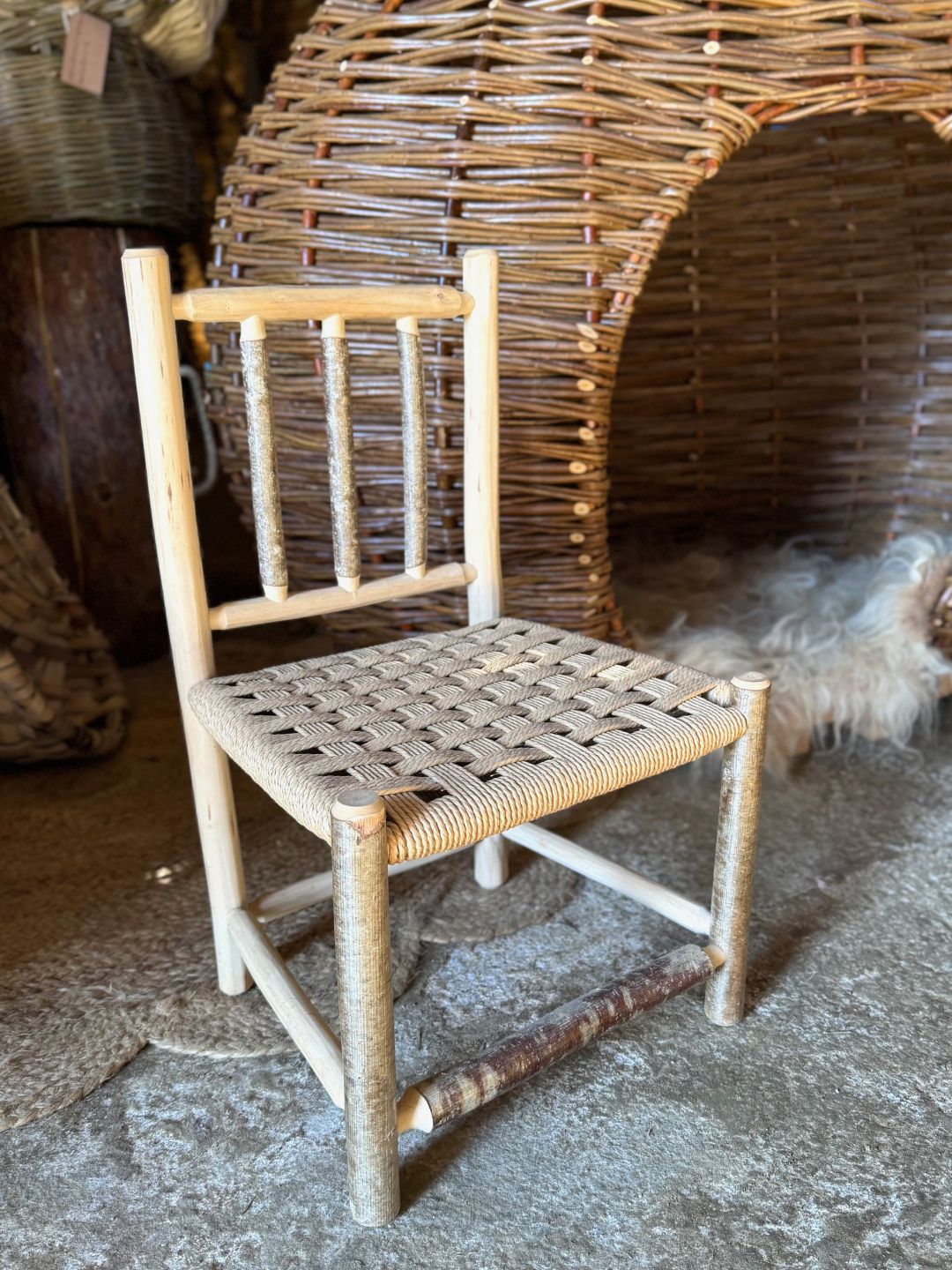 Small Coppiced Hazel Chairs