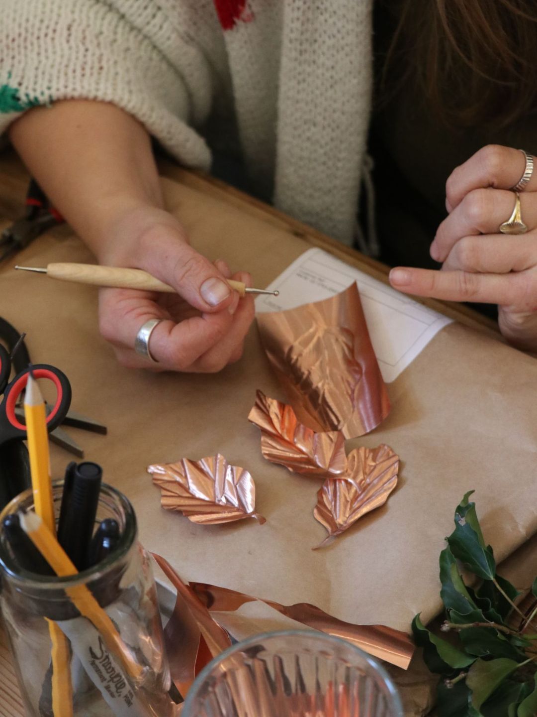 Festive Copper Botanicals Workshop
