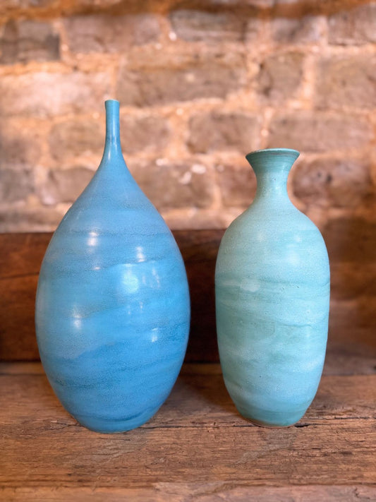 Turquoise Stem Vase
