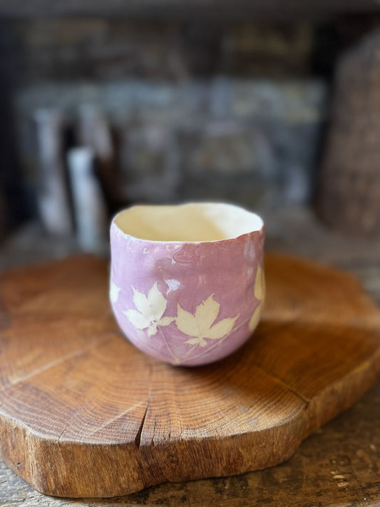 Leafy Planter Pot - Lavender Pink