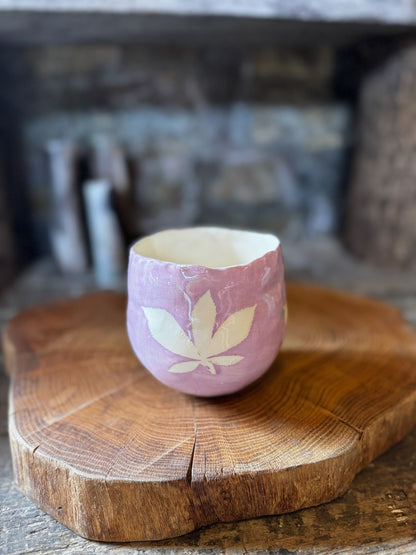 Leafy Planter Pot - Lavender Pink