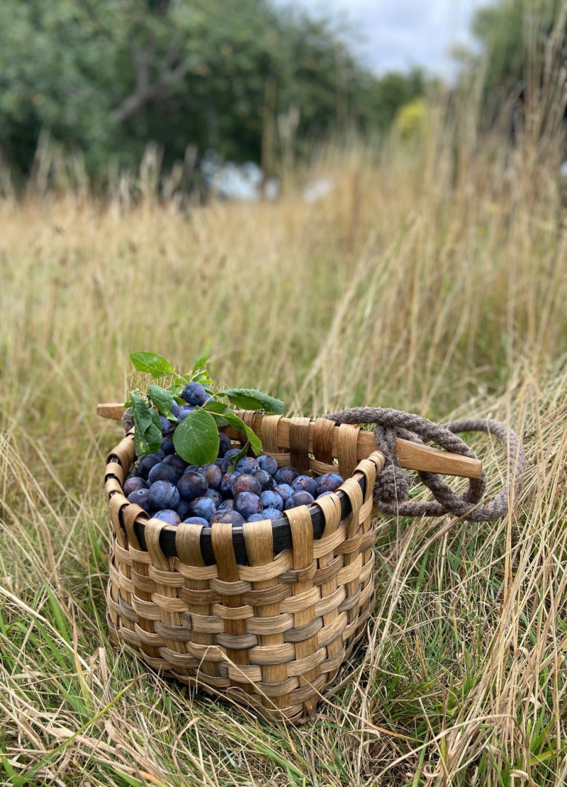 Oak Pannier Basket