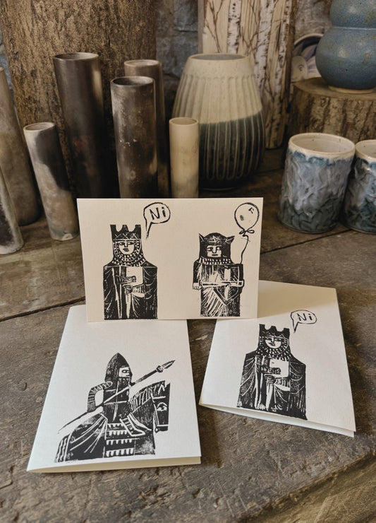 'Ni' Illustrated Greeting Cards Set of 3