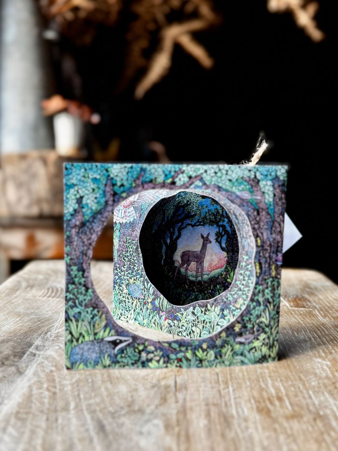 Woodland Concertina Greetings Cards - set of 4