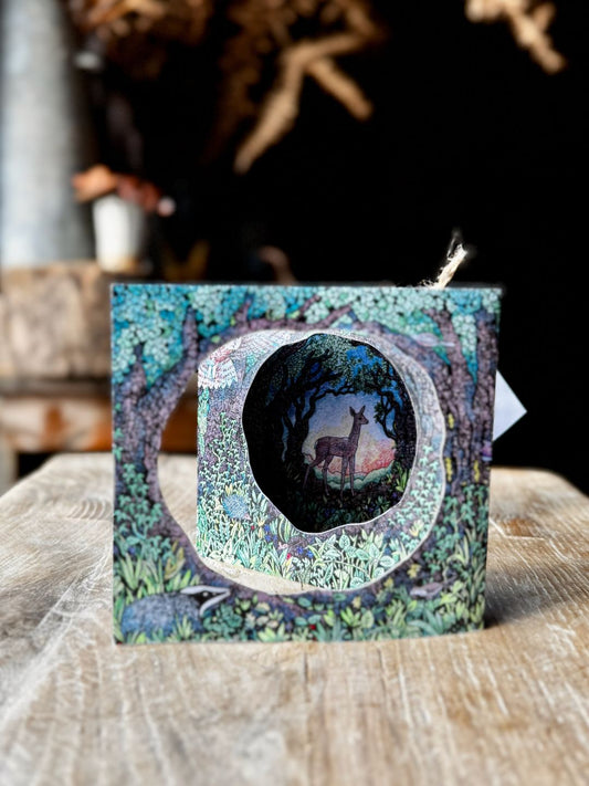 Woodland Concertina Greetings Cards - set of 4