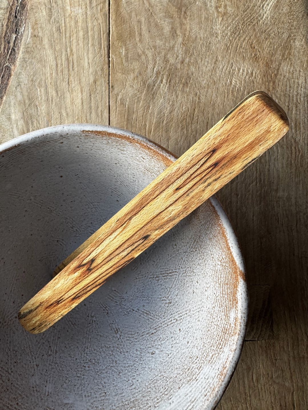 Spalted Beech and Black Palmira Tongs