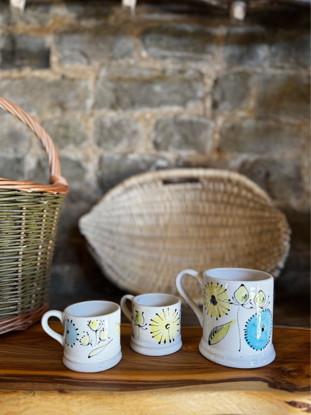 Spring Flowers Painted Mug