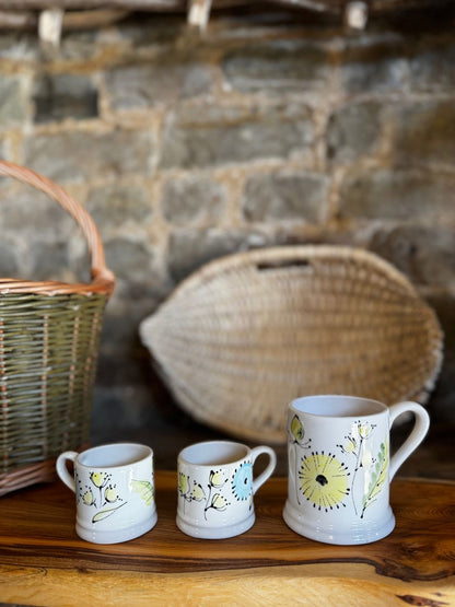 Spring Flowers Painted Mug