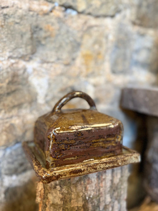 Woodfired Ceramic Butter Dish