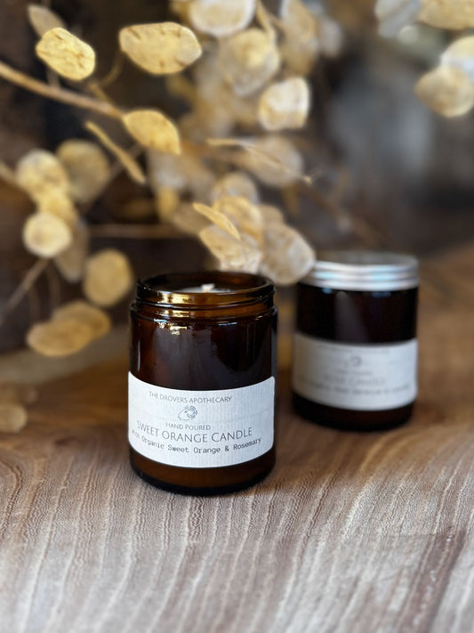 Sweet Orange Candle with Organic Essential Oils