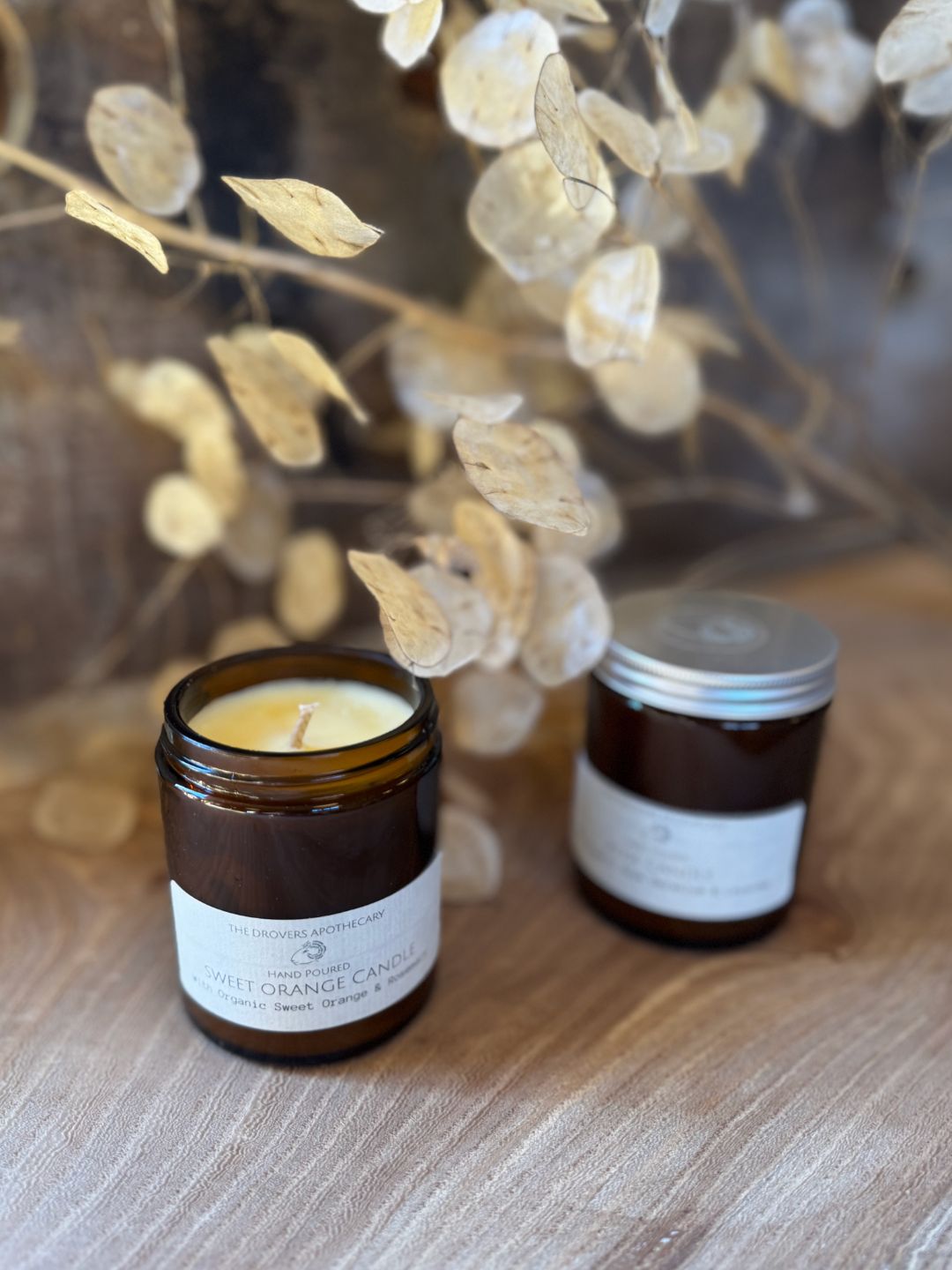Sweet Orange Candle with Organic Essential Oils