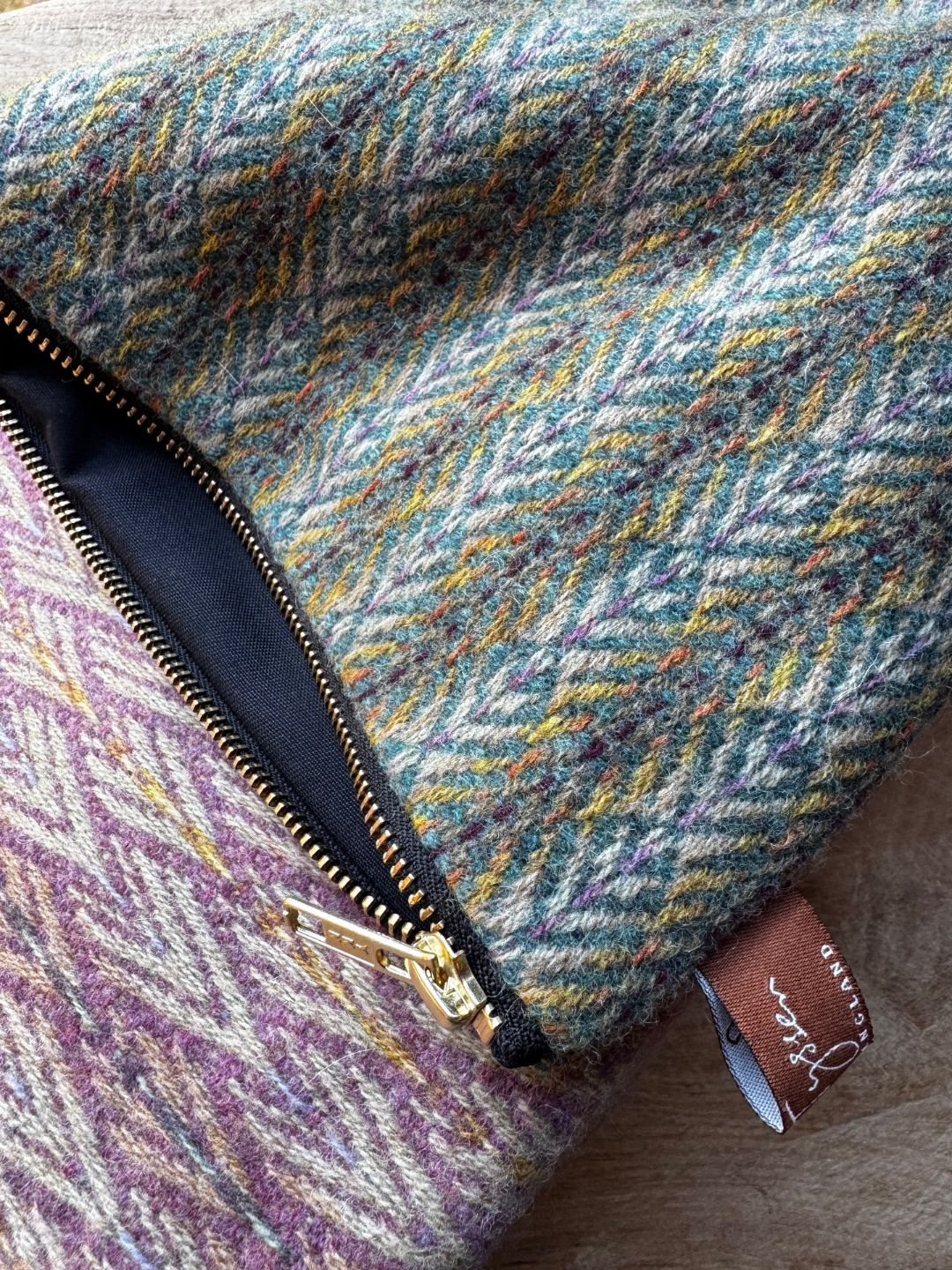 Handwoven Green Wool Purse