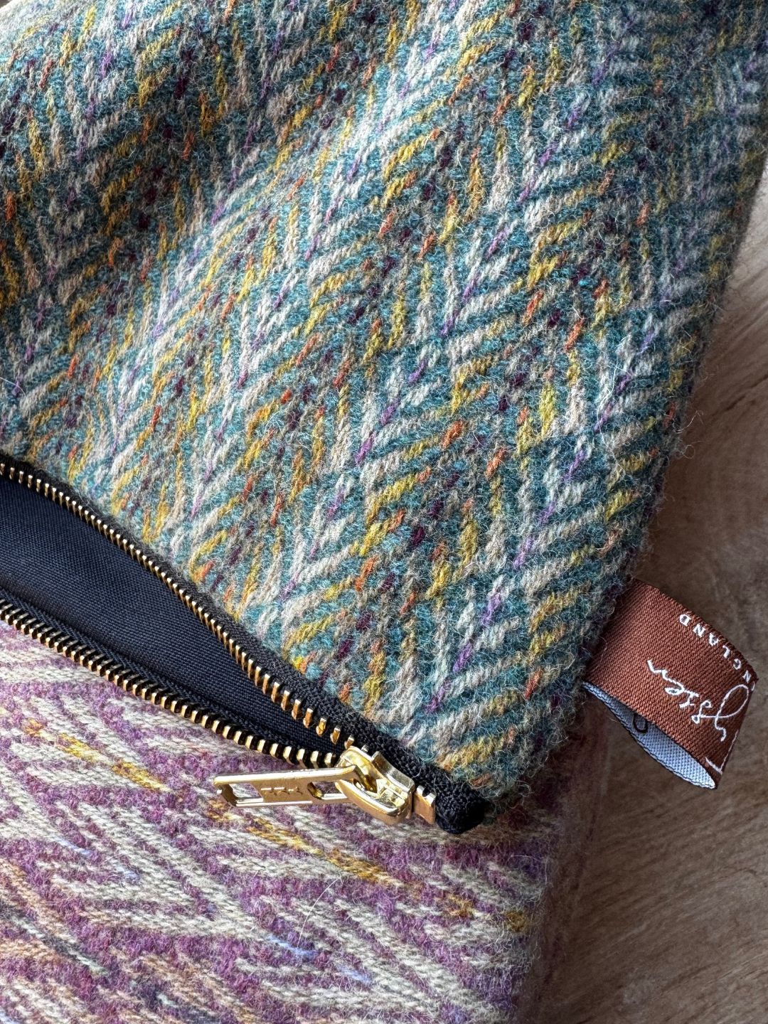 Handwoven Green Wool Purse