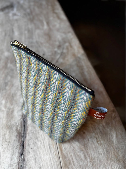 Handwoven Green Wool Purse