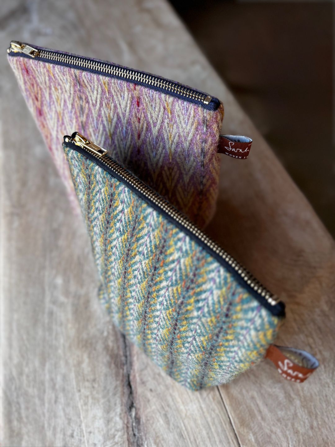 Handwoven Green Wool Purse