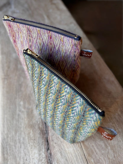 Handwoven Green Wool Purse
